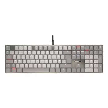 CHERRY KC 500 MX LP Teclado Hogar/Oficina USB QWERTZ Alemán Gris