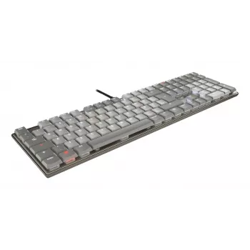 CHERRY KC 500 MX LP Teclado Hogar/Oficina USB QWERTZ Alemán Gris