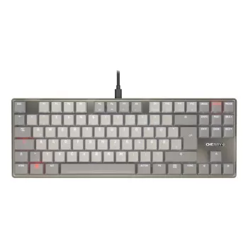 Teclado mecánico Tenkeyless Cherry KC 500 MX LP TKL — QWERTZ Alemán, USB, 88 teclas, Gris