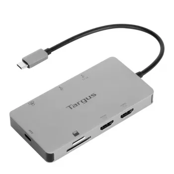 Targus DOCK423EU Estación de acoplamiento/Replicador de puertos para portátil Cableado USB 3.2 Gen 1 (3.1 Gen 1) Type-C Plateado