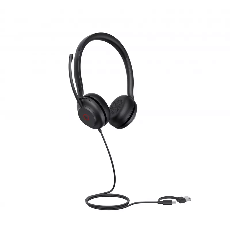 Yealink UH35 Dual UC Auricular USB-C/A, Cableado, 20 - 20000 Hz, Llamadas/Música, 139,5 g, Auricular, Negro
