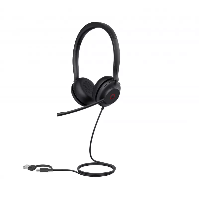 Yealink UH35 Dual UC Auricular USB-C/A, Cableado, 20 - 20000 Hz, Llamadas/Música, 139,5 g, Auricular, Negro