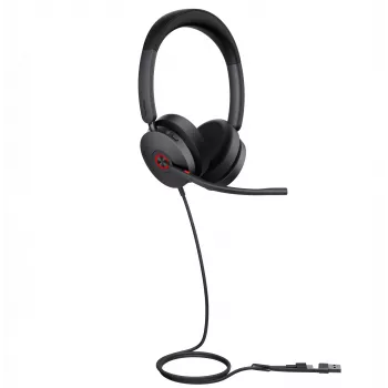 Yealink UH48 Dual Teams Auricular USB-C/A, cableado, Llamadas/Música, 20–20000 Hz, 169 g, Auricular, Negro