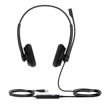 Yealink UH34 Lite Dual Teams Auricular, Cableado, 20 - 20000 Hz, Oficina/Call center, 110 g, Auricular, Negro