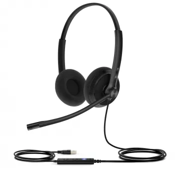 Yealink UH34 Lite Dual Teams Auricular, Cableado, 20 - 20000 Hz, Oficina/Call center, 110 g, Auricular, Negro