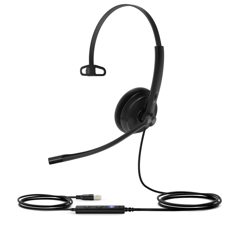 Yealink UH34 Lite Mono Teams Auricular, Cableado, 20 - 20000 Hz, Oficina/Call center, 84 g, Auricular, Negro