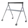 Yealink MB-FS-P860T soporte de suelo móvil para MeetingBoard 86 Pro (86 pulgadas / 2,18 m), con bandeja y ruedas, negro, gris