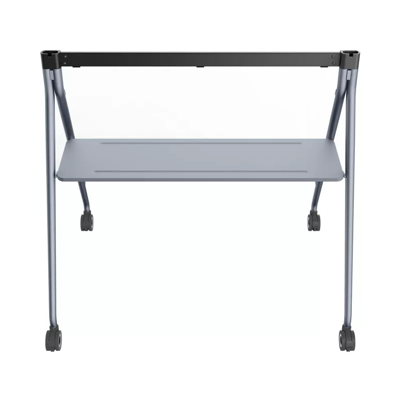Yealink MB-FS-P860T soporte de suelo móvil para MeetingBoard 86 Pro (86 pulgadas / 2,18 m), con bandeja y ruedas, negro, gris
