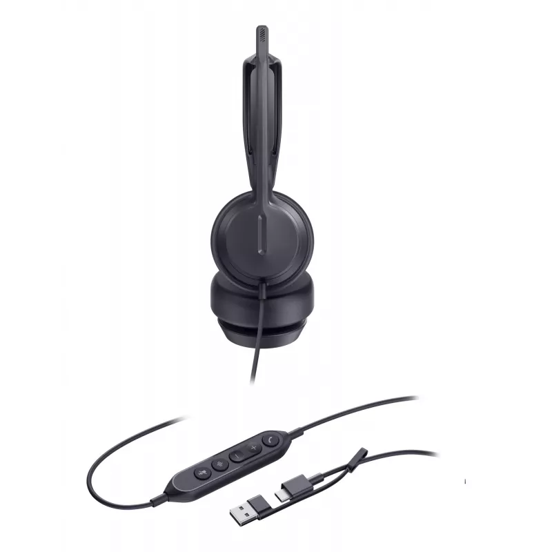 Yealink UH42 Dual UC auricular USB-C/A, con cable, llamadas/música, 20 - 20000 Hz, 160 g, auricular, negro