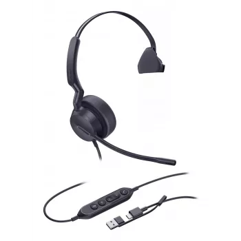 Yealink UH42 Mono UC auricular USB-C/A, con cable, llamadas/música, 20 - 20000 Hz, 116 g, auricular, negro
