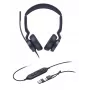 Yealink UH46 Dual UC auricular USB-C/A, con cable, 20 - 20000 Hz, oficina/call center, 166 g, auricular, negro