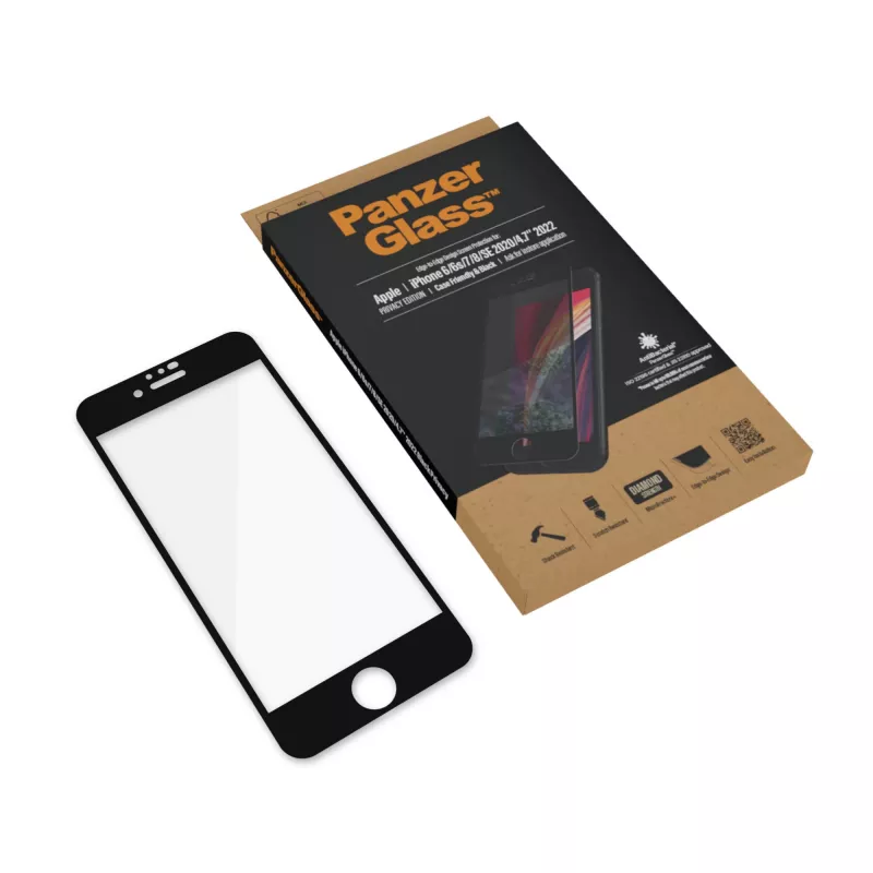 PanzerGlass® protector de pantalla iPhone 8 | 7 | 6s | 6 | SE (2020/2022) | Edge-to-Edge