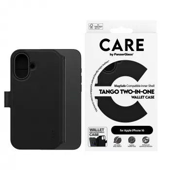 PanzerGlass CARE™ by ® Tango funda cartera 2 en 1 con MagSafe iPhone 16