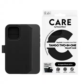 PanzerGlass CARE™ by ® Tango funda cartera 2 en 1 con MagSafe iPhone 16 Pro