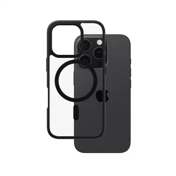 PanzerGlass CARE™ by ® Urban Combat funda transparente con marco negro y MagSafe iPhone 16 Pro