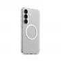 PanzerGlass CARE™ by ® Urban Combat funda, transparente, con blanco, compatible con Qi para Samsung Galaxy S25+