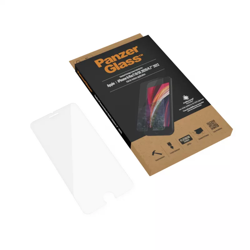 PanzerGlass ® protector de pantalla iPhone 8 | 7 | 6s | 6 | SE (2020/2022) | Standard Fit