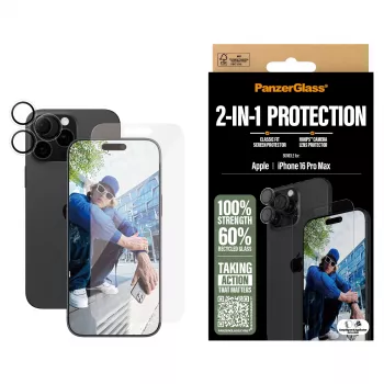 PanzerGlass pack 2 en 1 iPhone 16 Pro Max B2876+1286
