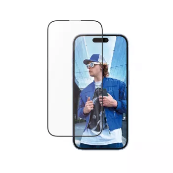 PanzerGlass ® protector de pantalla marco de aluminio iPhone 16 | 15 | Ultra-Wide Fit