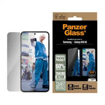 PanzerGlass® protector de pantalla con privacidad Samsung Galaxy A56 5G | Ultra-Wide Fit