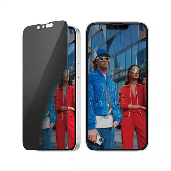 PanzerGlass ® protector de pantalla con privacidad iPhone 17e | 16e | 14 | 13 | 13 Pro | Ultra-Wide Fit con EasyAligner