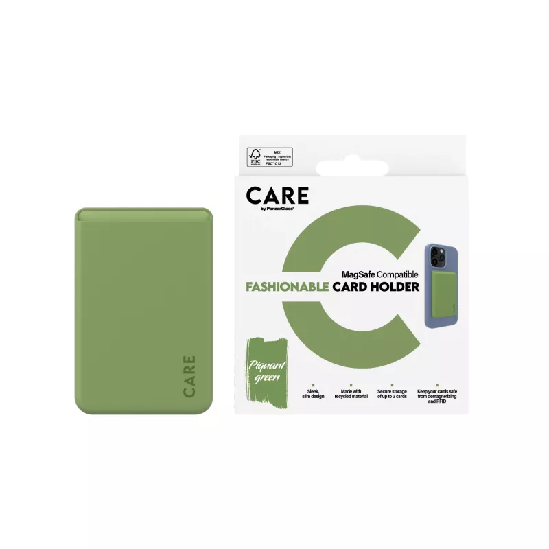 PanzerGlass CARE™ by ® tarjetero verde iPhone, funda, Apple, Apple - iPhone, verde