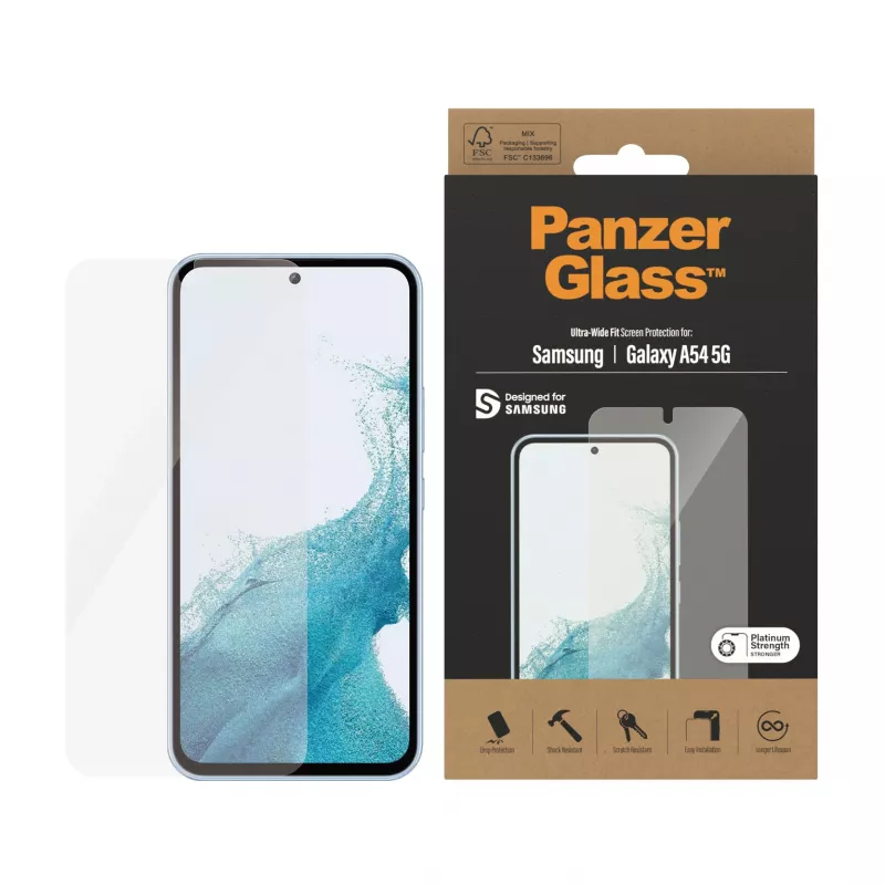 PanzerGlass ® lámina protectora de pantalla Samsung Galaxy A54 5G | Ultra-Wide Fit