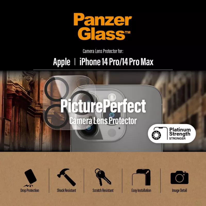 PanzerGlass® PicturePerfect protector de lente de cámara iPhone 14 Pro | 14 Pro Max