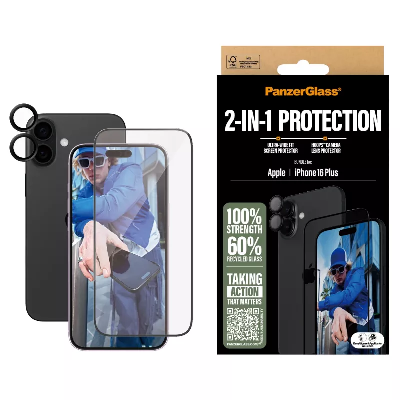 PanzerGlass 2-in-1 Bundle iPhone '24 6,7 pulgadas B2863+1283