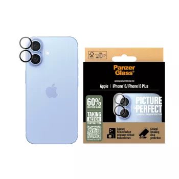 PanzerGlass ® PicturePerfect protector de objetivo de cámara iPhone 16 | 16 Plus