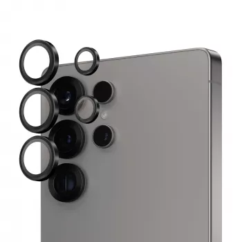PanzerGlass ® Hoops® protector de lente de cámara negro Samsung Galaxy S25 Ultra
