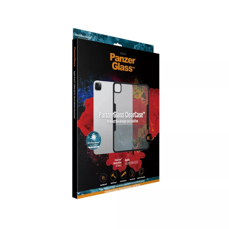 PanzerGlass ® ClearCase™ iPad Pro 11″ (2018, 2020-2022), funda, Apple, Apple - iPad Pro 11″, 27,9 cm (11 pulgadas), negro