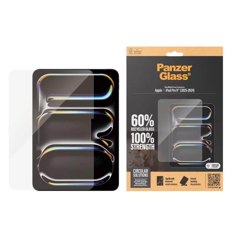 PanzerGlass® lámina protectora de pantalla iPad Pro 11'' (2024-2025) | Ultra-Wide Fit