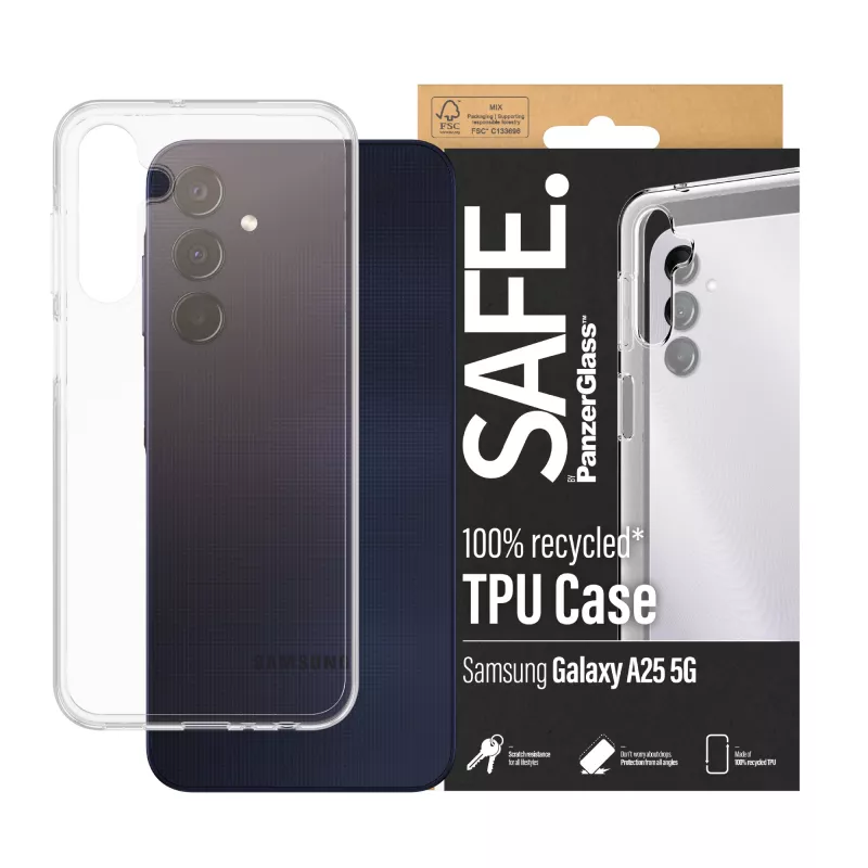 PanzerGlass SAFE. by ® funda TPU Samsung Galaxy A25 5G | transparente