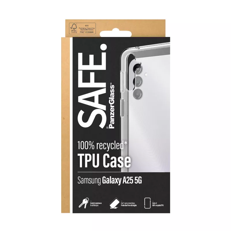 PanzerGlass SAFE. by ® funda TPU Samsung Galaxy A25 5G | transparente