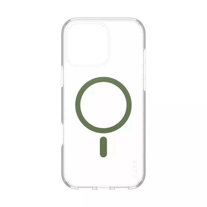 PanzerGlass CARE™ by ® Urban Combat funda transparente con MagSafe verde para iPhone 16 Pro Max