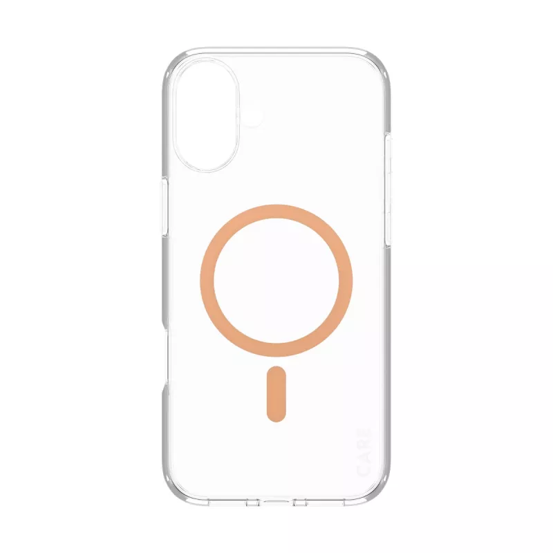 PanzerGlass CARE™ by ® Urban Combat funda transparente con MagSafe Peachy iPhone 16 Plus