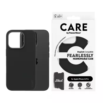 PanzerGlass CARE™ by ® funda negra con MagSafe iPhone 16 Pro
