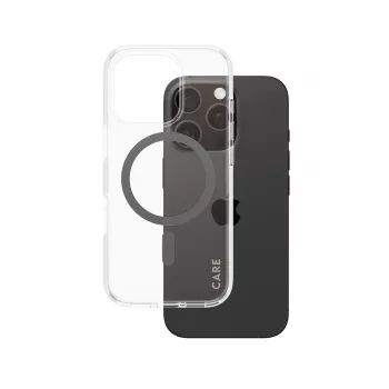 PanzerGlass CARE™ by ® Urban Combat funda transparente con MagSafe negro iPhone 16 Pro