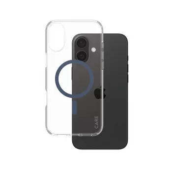 PanzerGlass CARE™ by ® Urban Combat funda transparente con MagSafe azul iPhone 16 Plus