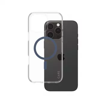 Funda PanzerGlass CARE by Flagship Transparent Urban Combat Blue MagSafe iPhone 16 Pro Max