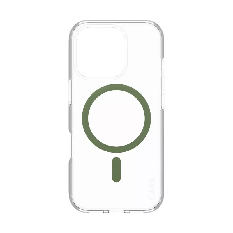 PanzerGlass CARE™ by ® Urban Combat funda transparente con MagSafe verde iPhone 16 Pro