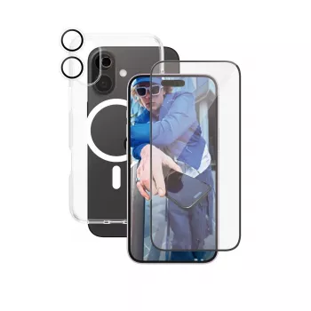 PanzerGlass ® | CARE by ® Flagship pack 3 en 1 iPhone 16 Plus