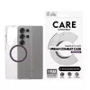 PanzerGlass CARE™ by ® Urban Combat funda transparente con ciruela morado compatible con Qi Samsung Galaxy S25 Ultra