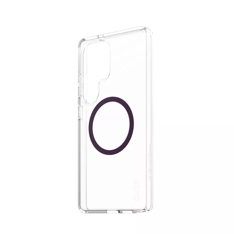 PanzerGlass CARE™ by ® Urban Combat funda transparente con ciruela morado compatible con Qi Samsung Galaxy S25 Ultra