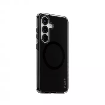 PanzerGlass CARE™ by ® Urban Combat funda Smokey con negro compatible con Qi Samsung Galaxy S25