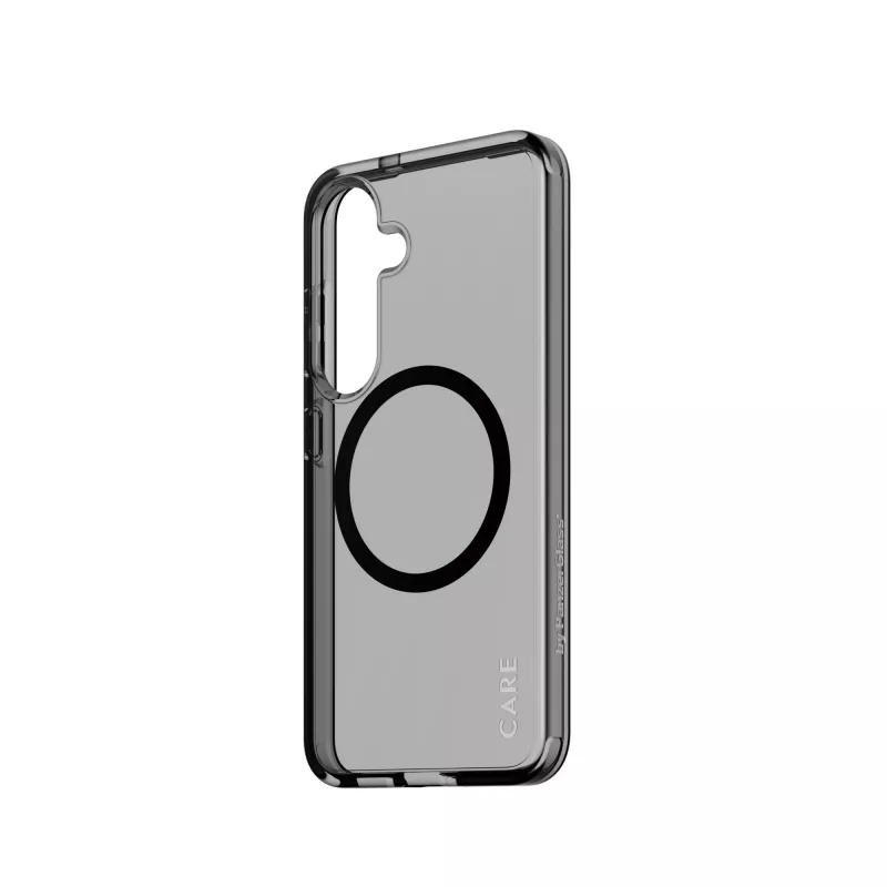 PanzerGlass CARE™ by ® Urban Combat funda Smokey con negro compatible con Qi Samsung Galaxy S25