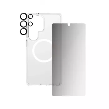 PanzerGlass CARE by ® Flagship pack 3 en 1 privacidad Samsung Galaxy S25 Ultra resistente a arañazos resistente a golpes