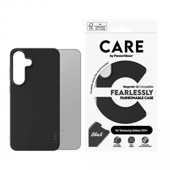 PanzerGlass CARE™ by ® funda negra con compatibilidad Qi Samsung Galaxy S25+
