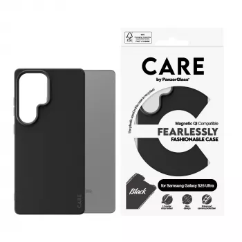 PanzerGlass CARE™ by ® funda negra con compatible con Qi Samsung Galaxy S25 Ultra